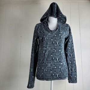 Columbia vneck fleece hoodie size medium